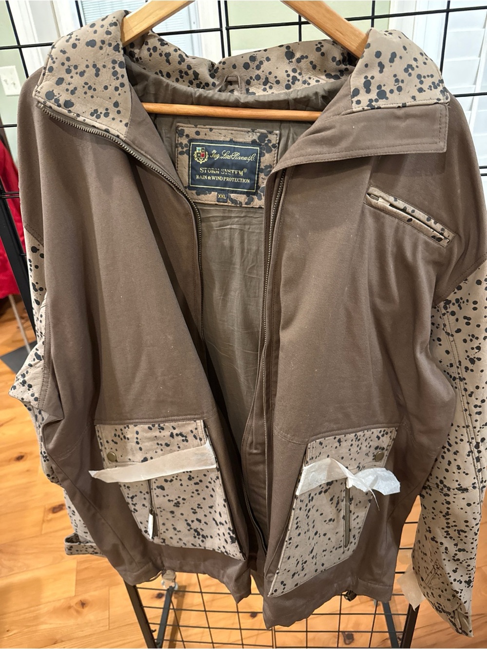 Orvis Loro Piana Storm System Leather Cargo Jacket XXL